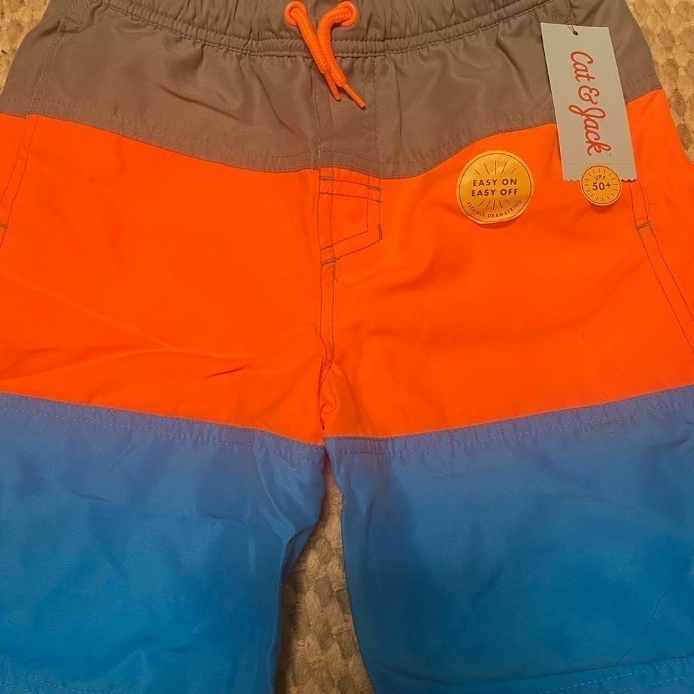 BOY’S 8-10 Swimming Shorts w/ Drawstring NWT Beach Summer Vacation